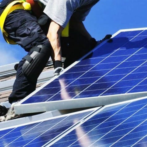 Solar panel installation